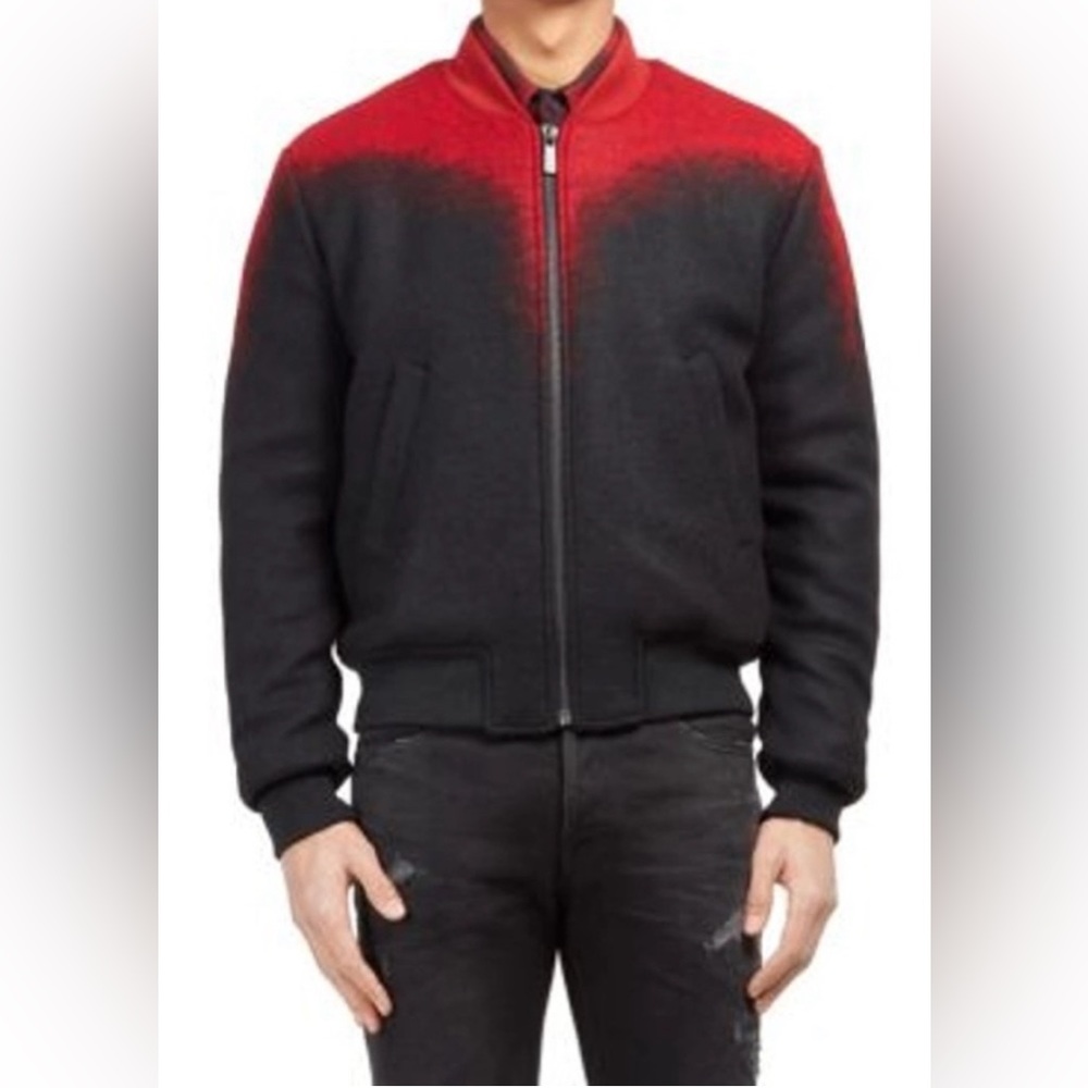 Marcelo Burlon Aorjek Bomber Jacket in Red